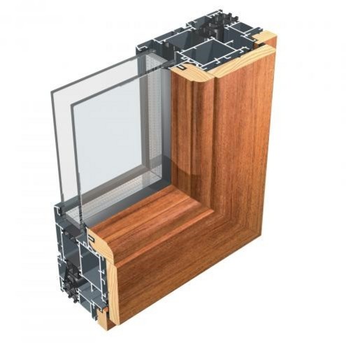 80IW ALLUMINIO LEGNO SERIE TERMICA FINESTRE E PORTE